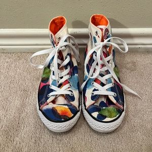 Unique Converse All Star Hi Tops in Multicolor, Junior Size 5